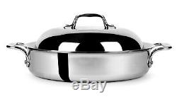 All-Clad Tri-ply Stainless Steel 3-quart Sear & Roast Pan with Lid