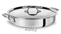 All-Clad Tri-ply Stainless Steel 5-quart Sear & Roast Pan with Lid