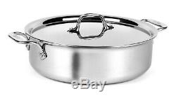 All-Clad Tri-ply Stainless Steel 5-quart Sear & Roast Pan with Lid
