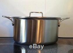 All-Clad d5 8 Quart 5 Ply Stainless Steel Stock Pot with Lid Brushed