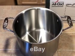 All-Clad d5 Brushed Stainless Steel Stockpot, 12 Quart. BRAND NEW