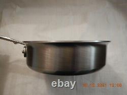 All-Clad d5 Sauté Pan 2 Quart 9 Diameter 5-Ply Bonded with Lid- Stainless Steel