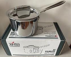 All-Clad d5 Stainless-Steel Saucepan, 2-Qt with Lid, New