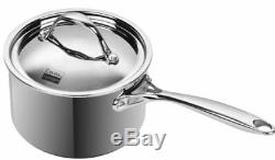 All Pans Cooks Standard Multi-Ply Clad Stainless-Steel 3-Quart Covered Sauce