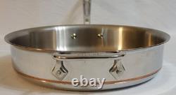 All-clad Copper Core 3 Quart Saute Pan 11.25 Stainless Steel & Aluminum