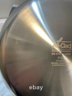 All-clad D5 Stainless Polished 6 qt Ultimate Soup Pot with lid & 14 inch Ladle