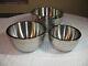 Artisan Double-wall Hammered Stainless Steel Serving Bowl Set