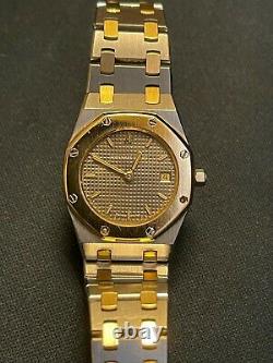 Audemars Piguet AP Royal Oak Quart 18K Gold & Stainless Steel 23-26MM Watch