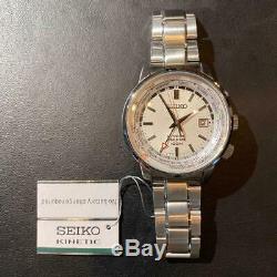 Auth Seiko Watch Sun067p1 Gmt Kinetic Automatic Quart Stainless Steel 44 MM F/s