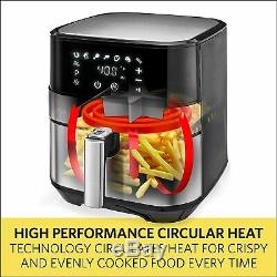 BELLA (14734) Touchscreen Air Fryer, 5.3 Quart 1700 watts Stainless Steel ninja