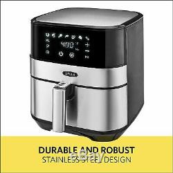 BELLA (14734) Touchscreen Air Fryer, 5.3 Quart 1700 watts Stainless Steel ninja