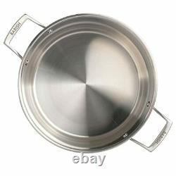 Babish Tri-Ply Stainless Steel Stock Pot withLid 12-Quart