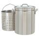 Bayou Classic 36 Quart Stainless Steel Stockpot With Vented Lid, Bc-1136, Silver