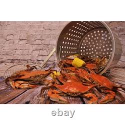 Bayou Classic 36 Quart Stainless Steel Stockpot with Vented Lid, BC-1136, Silver