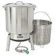 Bayou Classic 60 Quart Stainless Boil Steamer Cooker And Basket Kit (open Box)
