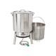 Bayou Classic 82 Quart Stainless Steel Boiler Cooker Steam Complete Kit Kds-982