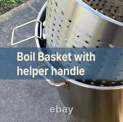 Bayou Classic 82 Quart Stainless Steel Boiler Cooker Steam Complete Kit KDS-982