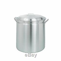 Bayou Classic 82 Quart Stainless Steel Stockpot Soup Pot with Lid and Basket