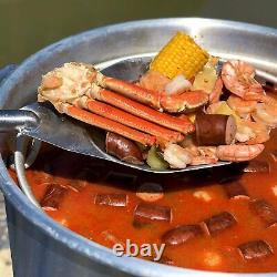 Bayou Classic Boiler 80 Quart Handcrafted Aluminum Stockpot Lid Basket 8000