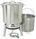Bayou Classic Crawfish Boiling Cooker Kit 82 Quart Stainless Steel Model Kds-182