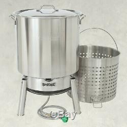 Bayou Classic Crawfish Boiling Cooker Kit 82 Quart Stainless Steel Model KDS-182
