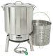 Bayou Classic Kds-182 Crawfish Boiling Cooker Kit 82 Quart Stainless Steel