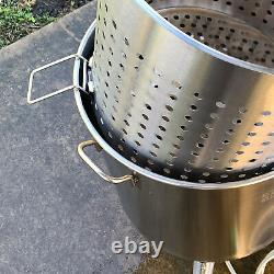 Bayou Classic KDS-182 Stainless Steel 82 Quart Seafood & Crawfish Cooker Kit