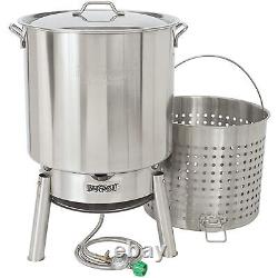 Bayou Classic Stainless Steel 82 Quart Seafood & Crawfish Cooker Kit (Open Box)