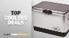 Black Friday Coolers Deals Coleman Steel Belted Portable Cooler 54 Quart Stainless Steel