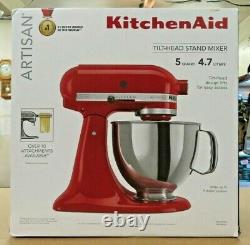 Brand New KitchenAid Artisan Series 5 Quart Tilt-Head Stand Mixer Empire Red