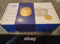 Brand New Legend 3 Quart Sauce Pot withLid Copper Core 5 ply Stainless Steel