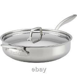 Breville Thermal Pro 5 Quart Stainless Saute / Frying Pan with Lid
