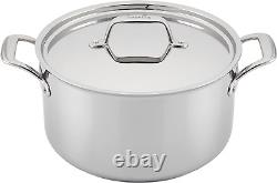 Breville Thermal Pro Stainless Steel Stock Pot/Stockpot with Lid, 8 Quart, Silve