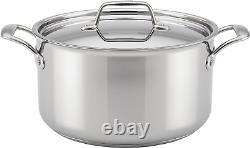 Breville Thermal Pro Stainless Steel Stock Pot/Stockpot with Lid, 8 Quart, Silve