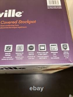 Breville Thermal Pro Tri-Ply 8-Quart Covered Stockpot NEW Stainless Steel