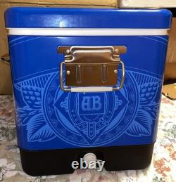 Bud Light / NFL 54 Quart Stainless Steel Hard Cooler Metal Latch Tailgating