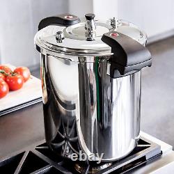 Buffalo QCP420 21-Quart Stainless Steel Pressure Cooker Classic Series
