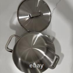 CHEFWIN 6 Quart 5-Ply Stainless Steel Soup Pot with Lid, All Stoves
