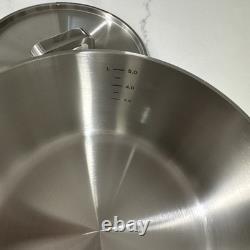 CHEFWIN 6 Quart 5-Ply Stainless Steel Soup Pot with Lid, All Stoves