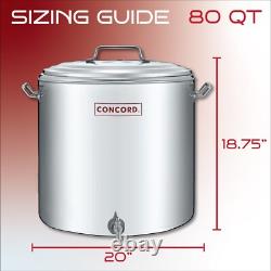 CONCORD Stainless Steel S Series Insulated Double Wall Stock Pot