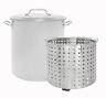 Concord Stainless Steel Stock Pot With Steamer Basket Boiling Steaming Cookware