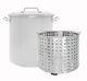 Concord Stainless Steel Stock Pot With Steamer Basket Cookware Boiling Steaming