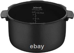 CUCKOO 8 In 1 Multi Pressure 5 Quart Stainless Steel Gold and White Cooker