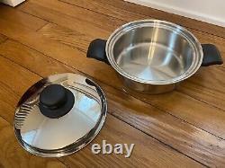 CUTCO 1 One Quart Sauce Pan and Lid Two Handles 5 Ply Aluminum Core Made in USA