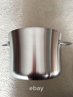 Calphalon Contemporary Stainless Steel 8-Quart Stock Pot with Glass Lid New