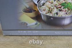 Calphalon Contemporary Stainless Steel Stir It Up 2 Quart Sauce Chef's Pan + Lid