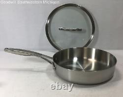 Calphalon Premier Stainless Steel 3 Quart Saute Pan with Lid NEW