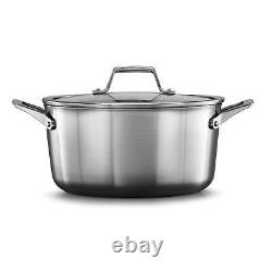 Calphalon Premier Stainless Steel Cookware 6-Quart Stockpot with Cover