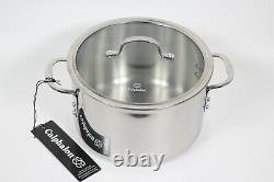 Calphalon Tri-Ply Stainless Steel 8-Quart Stock Pot with glass Cover