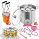 Canning Pot Water Bath Canner With Rack And Lid 21.5 Quart Stainless Steel Stock
